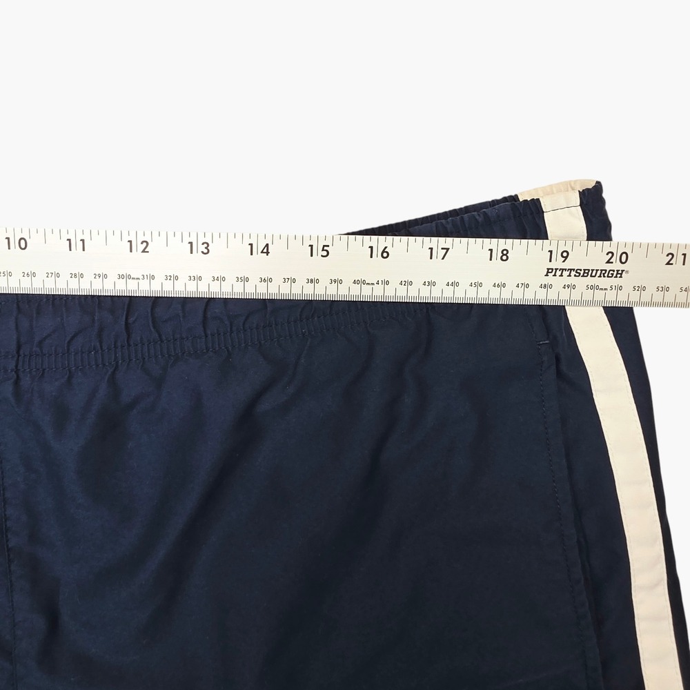 Nike Mens XL Navy Blue White Stripe Cargo Swim Trunks Mesh Lined Board Shorts - Picture 3 of 6